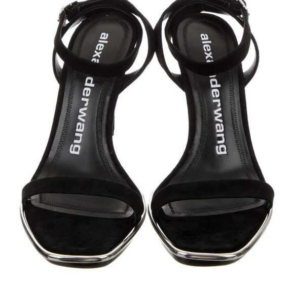 Alexander Wang Black Heels with Silver Accents - Picture 1 of 12